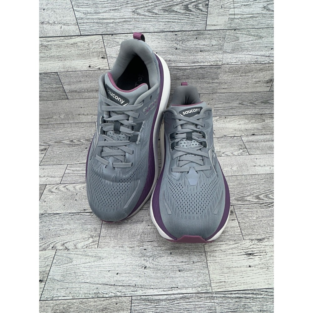 Saucony Hurricane 24 Women Running Shoes Grey Purple S10933-240‎ Size 7.5